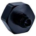 Nitrous Outlet 00-34022: 00-34022 6AN Bottle Valve Nut & Gasket, CGA 660/Black