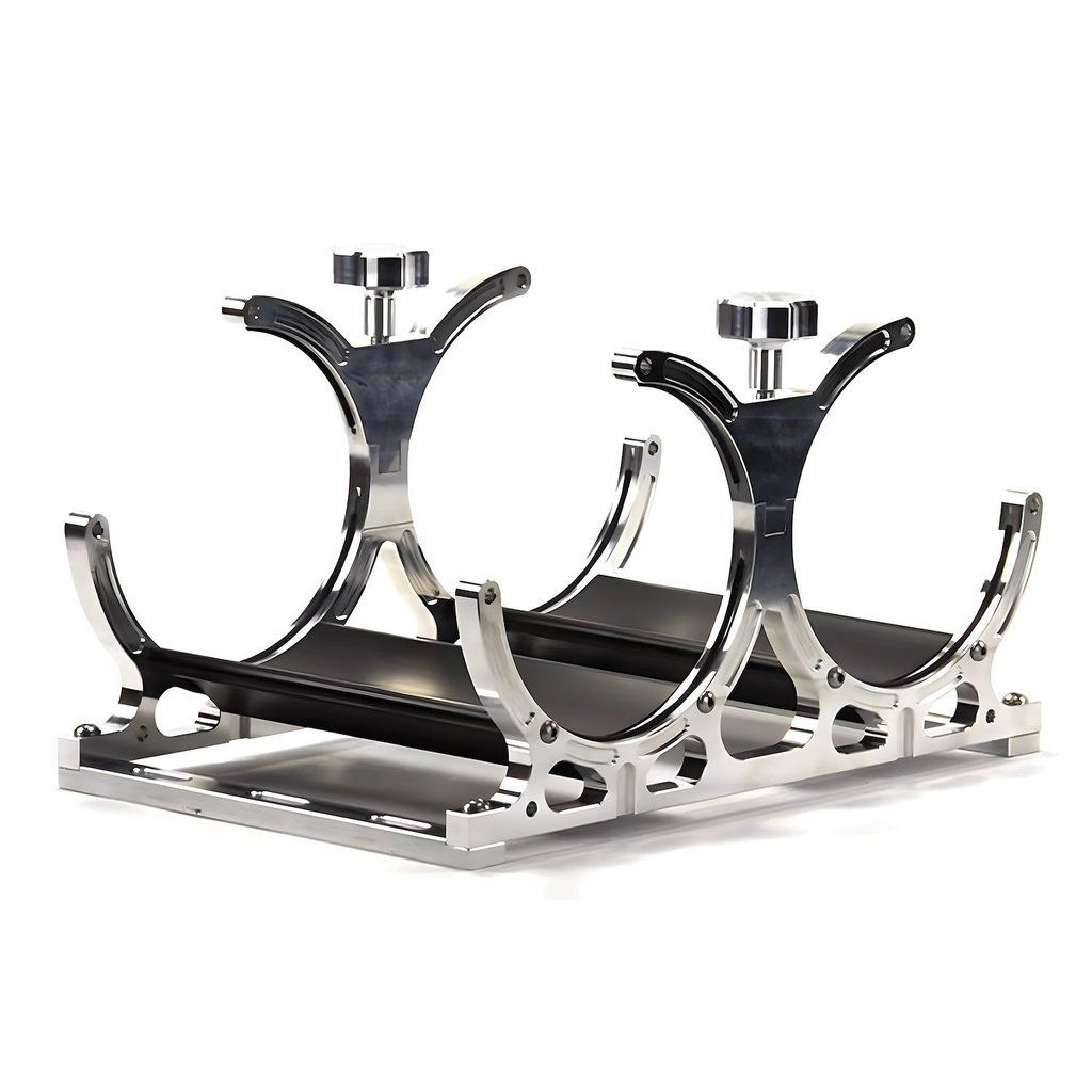 Nitrous Outlet 00-32016: 00-32016 Dual Billet Heated Verical Mount Bottle Bracket, 10lb/15lb