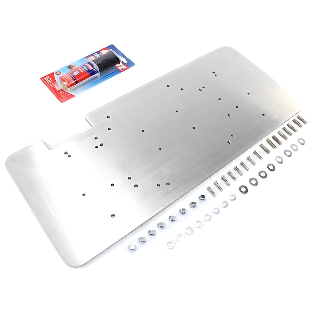 Nitrous Outlet 00-33019: 00-33019 Bottle Bracket Mounting Plate, GM 1997-2004 C5/2014-2019 C7 Corvette, Mounts 1 Or 2 Bottles On Front Rear Hatch Floor