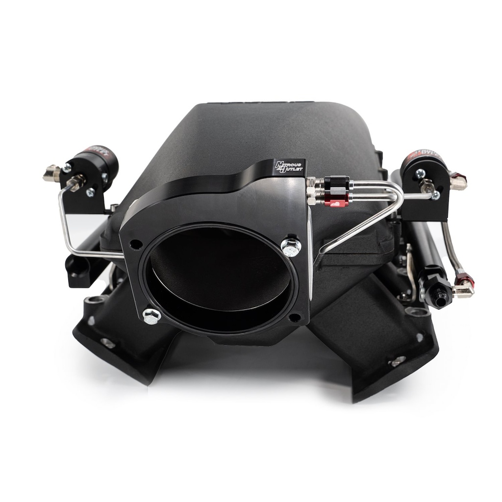 Nitrous Outlet 0010129TST12: 00-10129-TST-12 GM 102 mm Texas Speed Titan LR-T/SR-1/SR-3/SR-7 Intake Hard-Line Plate System, Gas/E85, 5-55psi, 50-200HP, 12lb