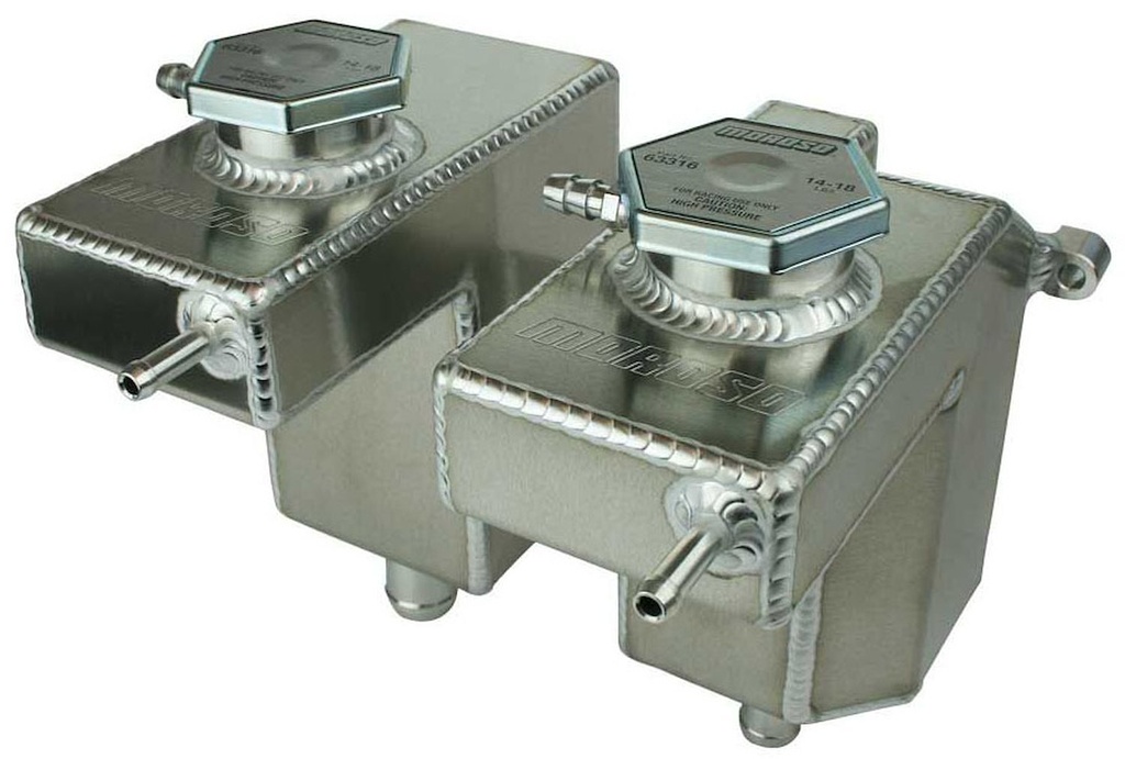 Moroso 43002: 43002 Coolant Expansion and Intercooler Tank Kit Fits Select Late-Model Polaris RZR Turbo, Turbo S [Polished Finish]