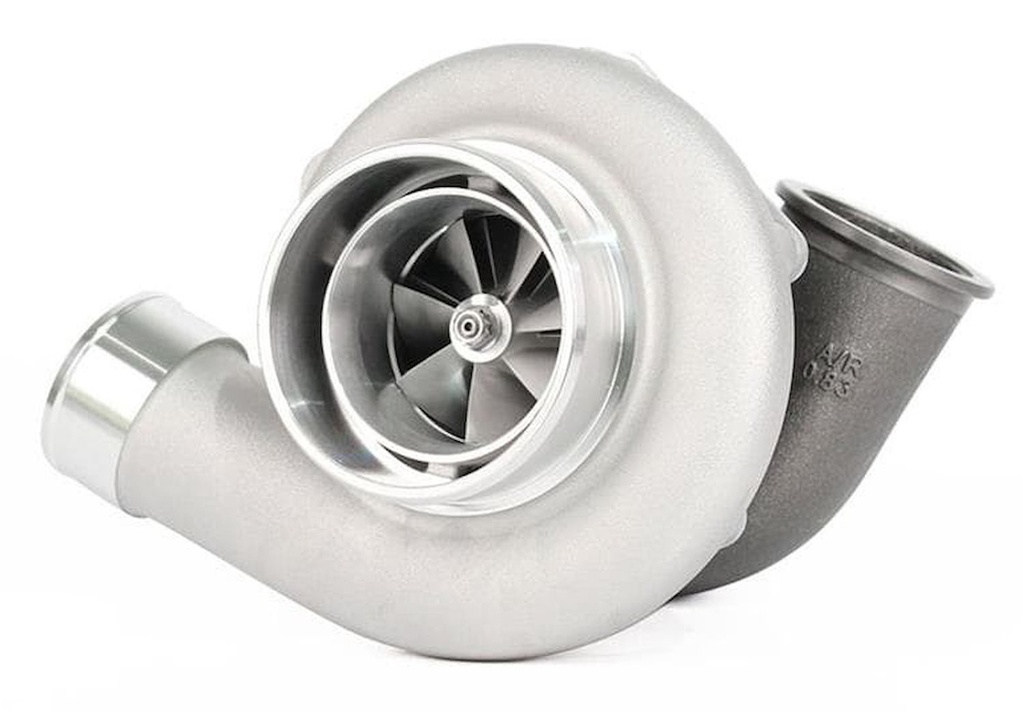 VS Racing ST1G3583R: ST1G3583R Gen2 67/62 CAST GT-Series Turbocharger, 2.50 in. V-Band Inlet, 0.83 A/R Ratio, Reverse Rotation [External Wastegate]