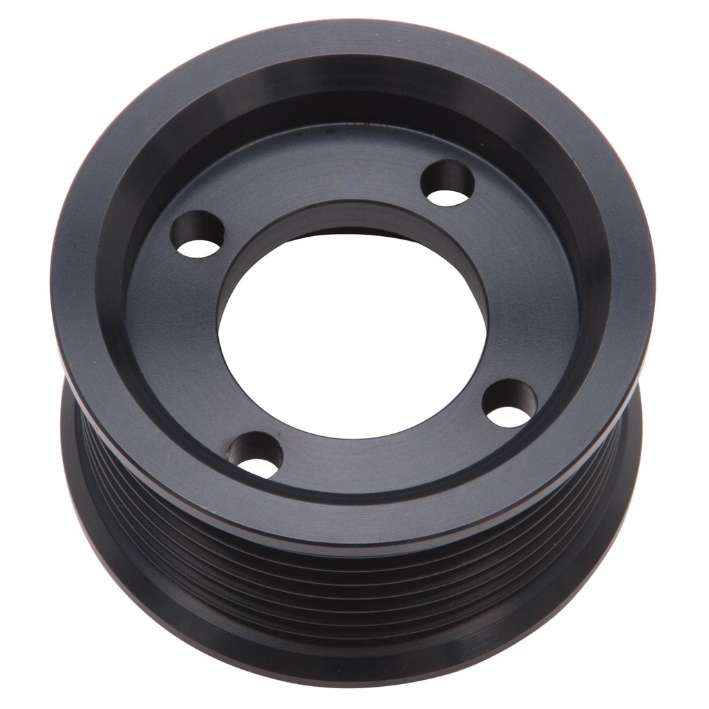 Edelbrock 15870: 15870 Competition Supercharger Pulley #15870 2.625 in. 8-Rib, Black Anodized