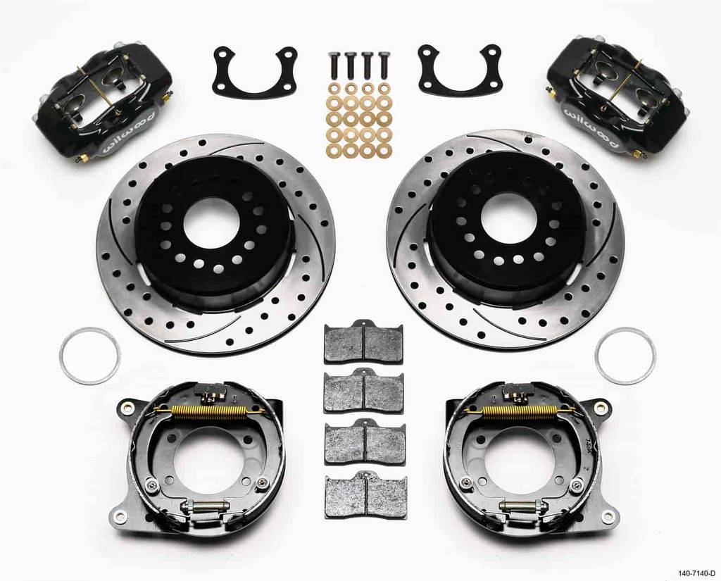 Wilwood 140-7140-D: Forged Dynalite Rear Parking Brake Kit Big Ford New Style