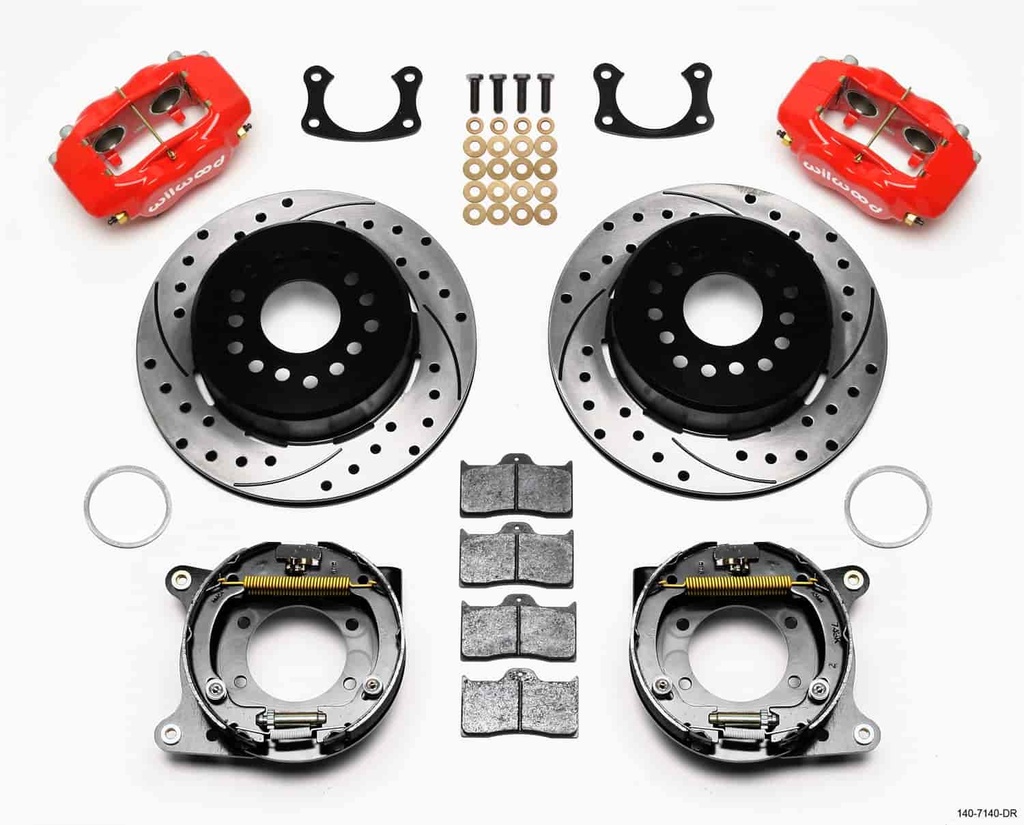 Wilwood 140-7140-DR: Forged Dynalite Rear Parking Brake Kit Big Ford New Style