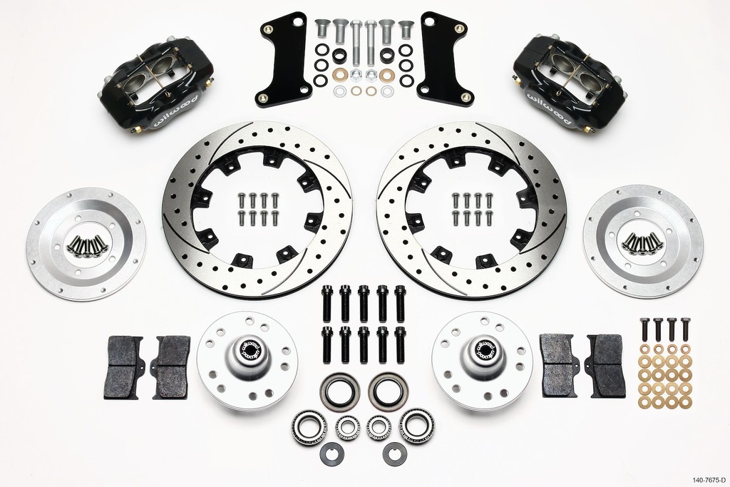 Wilwood 140-7675-D: 140-7675-D Forged Dynalite Front Brake Kit 1963-1979 GM Vehicles