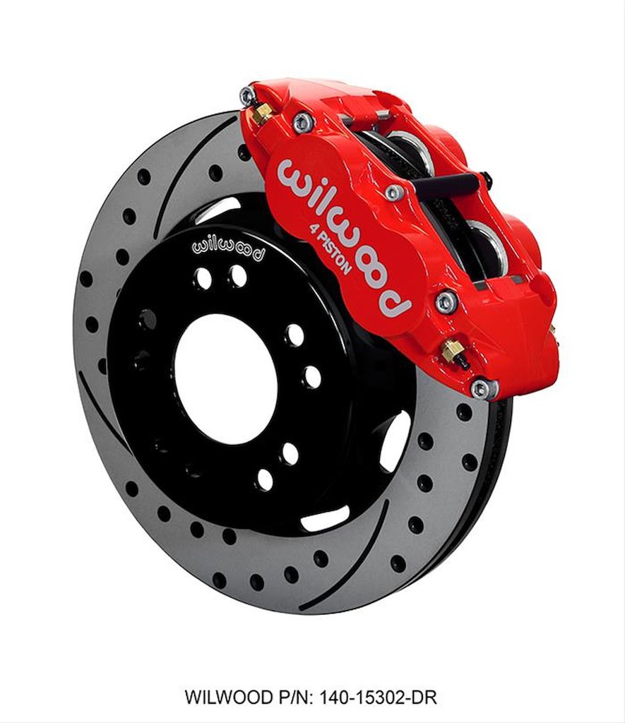 Wilwood 140-15302-DR: Forged Narrow Superlite 4R Big Brake Front Brake Kit 1963-1987 GM Vehicles