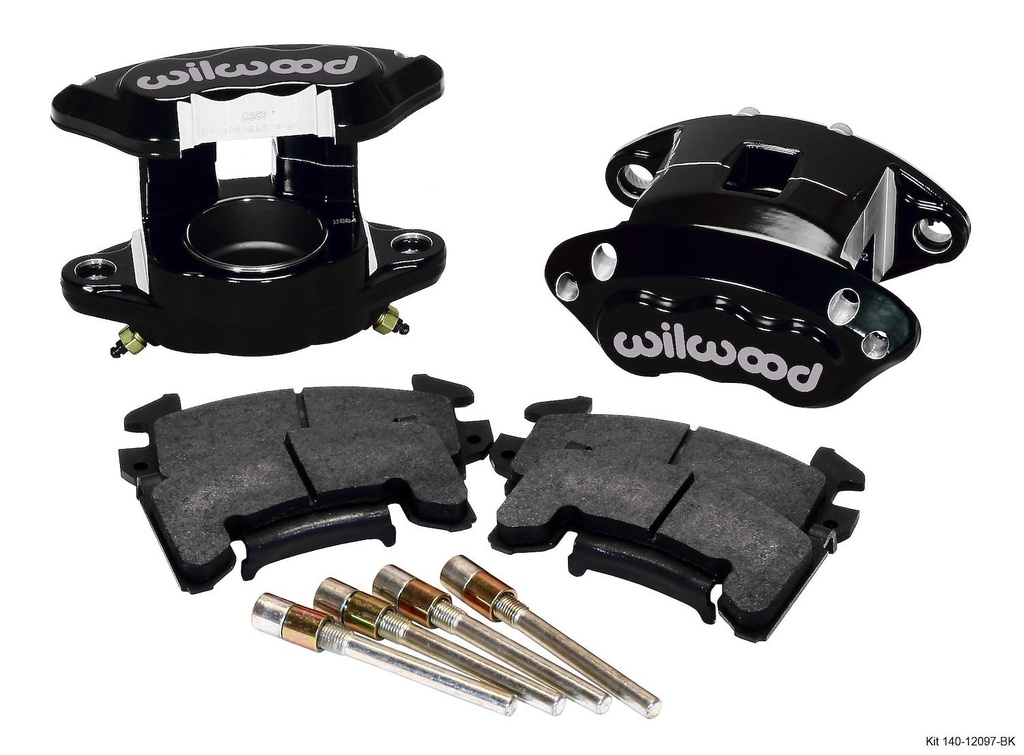 Wilwood 140-12097-BK: D154 Single Piston Front Caliper Kit Bore Size: 2.50"
