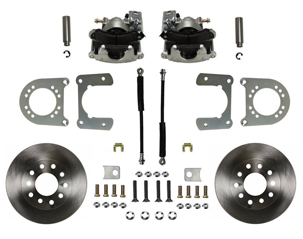 Leed Brakes RC6002: RC6002 Rear Disc Brake Conversion Kit w/Plain Rotors, 1963-1987 GM C10 Truck w/5-Lug, Single Piston, Zinc Plated Calipers