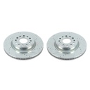 Power Stop AR86004XPR: AR86004XPR Evolution Drilled and Slotted Front Brake Rotors, Fits Select Ram 1500