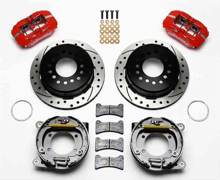 Wilwood 140-11396-DR: Dynapro Low-Profile Rear Parking Brake Kit Rear End Axle: 8.8" Ford Flange