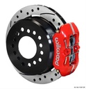 Wilwood 140-11387-DR: Dynapro Low-Profile Rear Parking Brake Kit Rear End Axle: Big Ford Flange