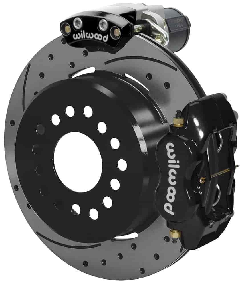 Wilwood 140-15843-D: Forged Dynalite Rear Electronic Parking Brake Kit for Ford 9 Inch
