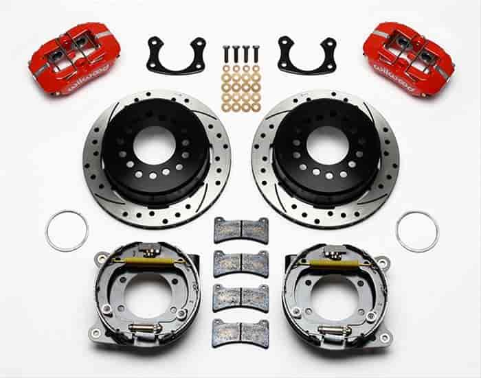 Wilwood 140-11403-DR: Dynapro Low-Profile Rear Parking Brake Kit Rear End Axle: Small Ford Flange