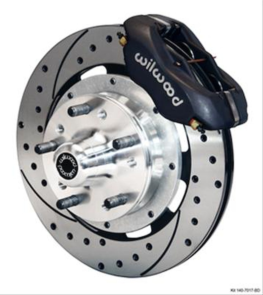 Wilwood 140-12306-D: Dynalite Pro Front Brake Kit 1955-1957 Chevy w/Heidts 2" Drop Spindle (Not Included)
