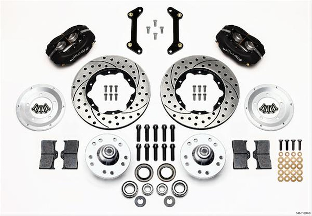 Wilwood 140-11009-D: Forged Dynalite Pro Series Front Hub Kit 1979-1988 GM Vehicles