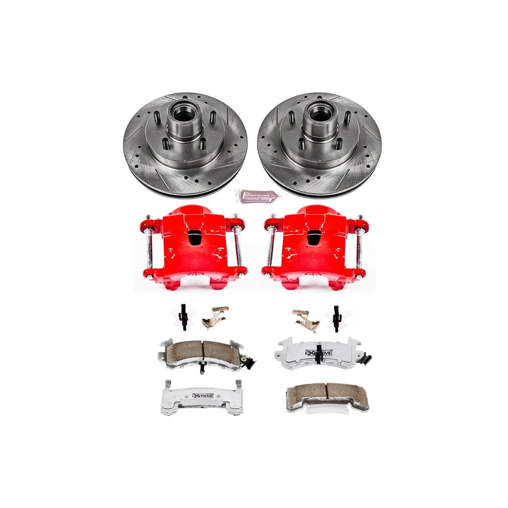 Power Stop KC1482-26: Z26 Extreme Street Warrior 1-Click Brake Kit w/Calipers