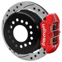 Wilwood 140-17120-DR: 140-17120-DR Forged Dynapro Low-Profile Rear Parking Brake Kit for Select 1978-1988 GM Cars w/7.625 in. Rear Axle (Red)
