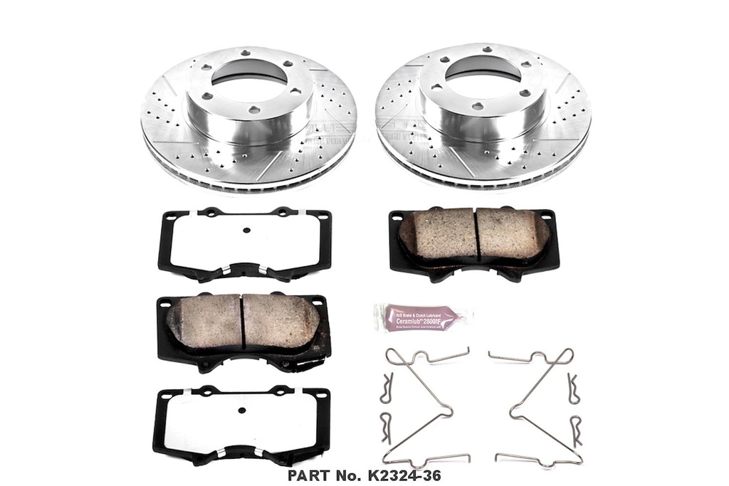 Power Stop K2324-36: Z36 Front Brake Pads & Rotor Kit for Truck and Tow