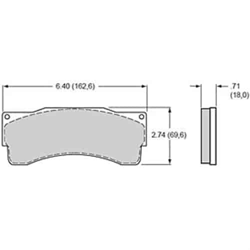 Wilwood 150-9118K: BP-10 Smart Pads Brake Pads Calipers: Wilwood TC-6 (Truck/SUV) Caliper