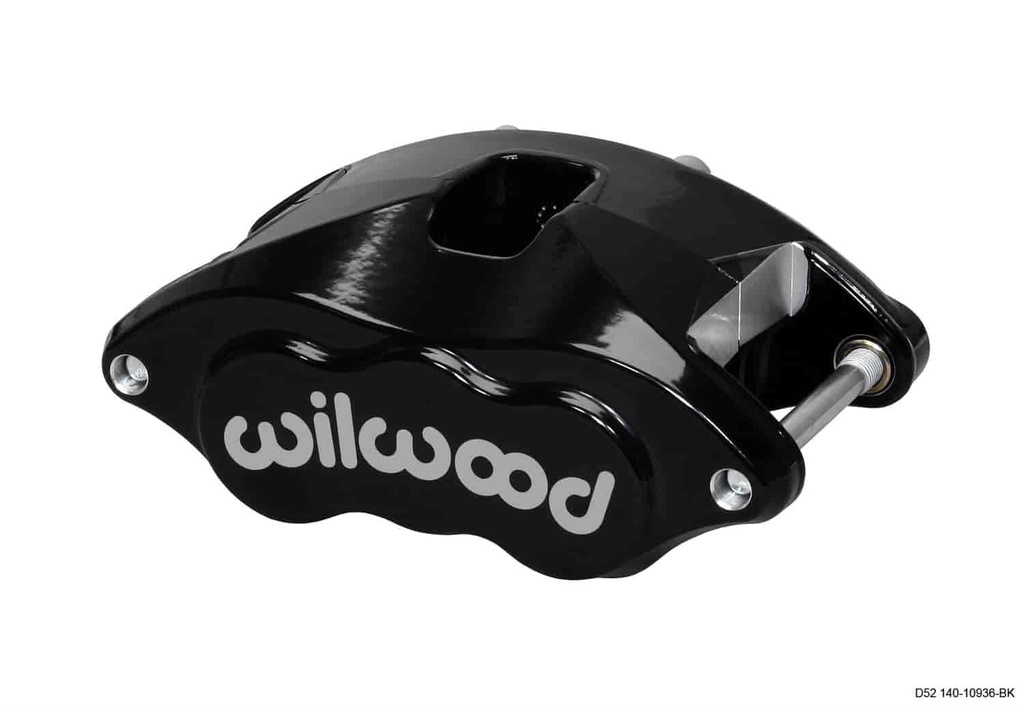 Wilwood 120-10936-BK: D52 Dual Piston Caliper GM Car & Truck Applications 2" Diameter Pistons 1.28" Rotor Width Black 1/pkg