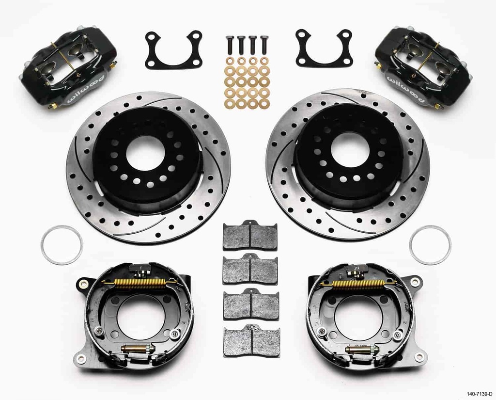 Wilwood 140-7139-D: Forged Dynalite Rear Parking Brake Kit Big Ford