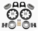 Wilwood 140-4545-BD: Forged Dynalite Rear Drag Brake Kit Rear End: 12 Bolt C-Clip Eliminator