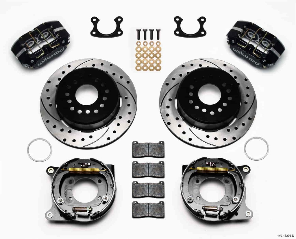 Wilwood 140-13206-D: DynaPro Dust-Boot Rear Parking Brake Kit