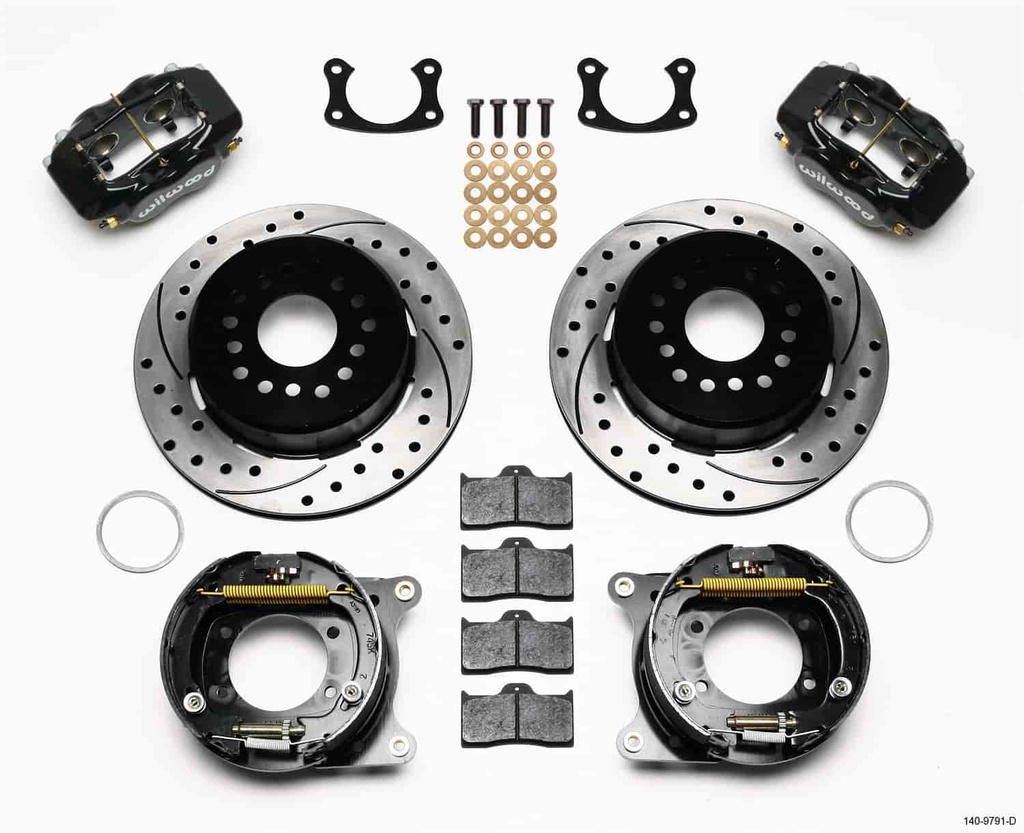 Wilwood 140-9791-D: Forged Dynalite Rear Parking Brake Kit Big Ford New Style