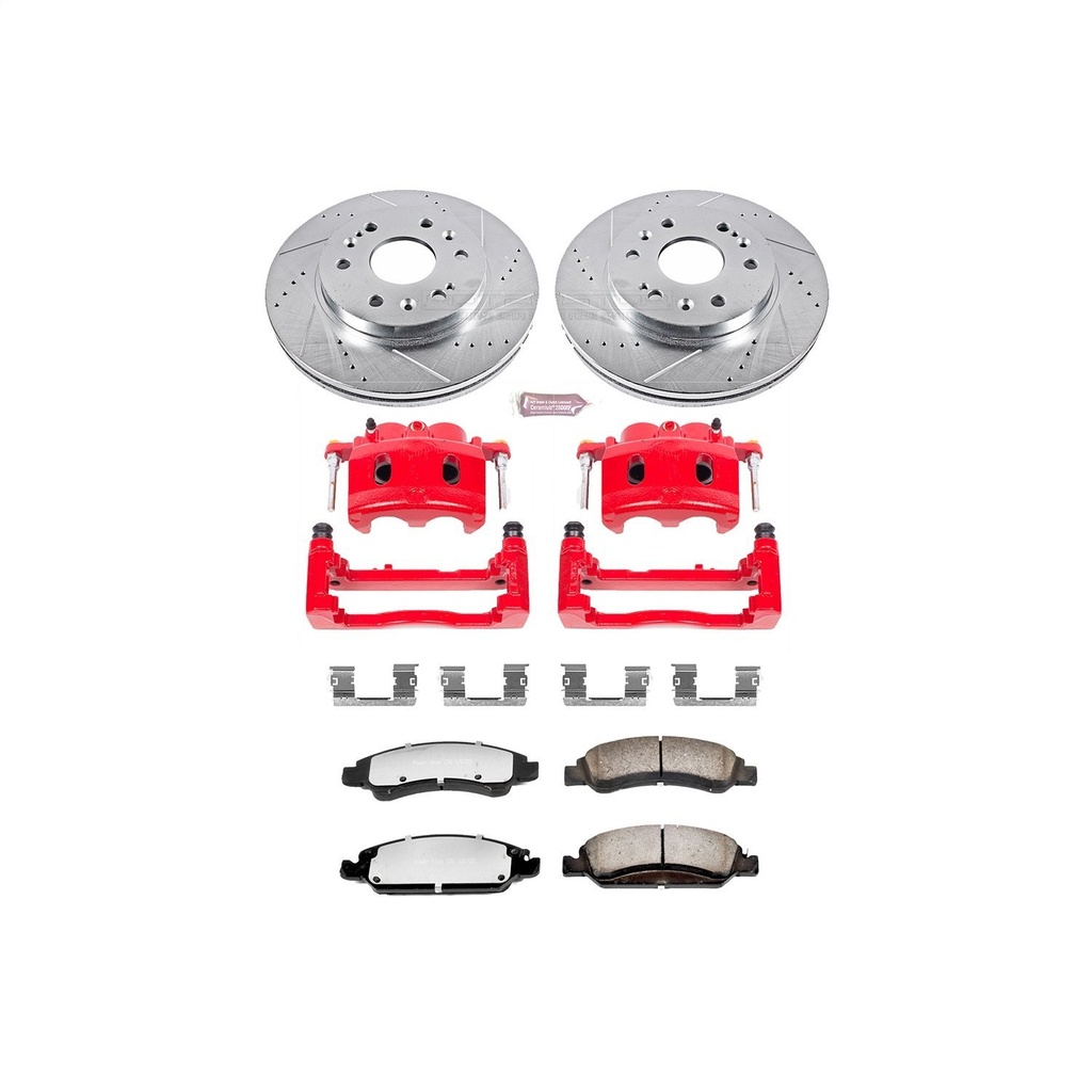 Power Stop KC2069-36: Truck and Tow Z36 Front Brake Pad, Rotor and Caliper Kit