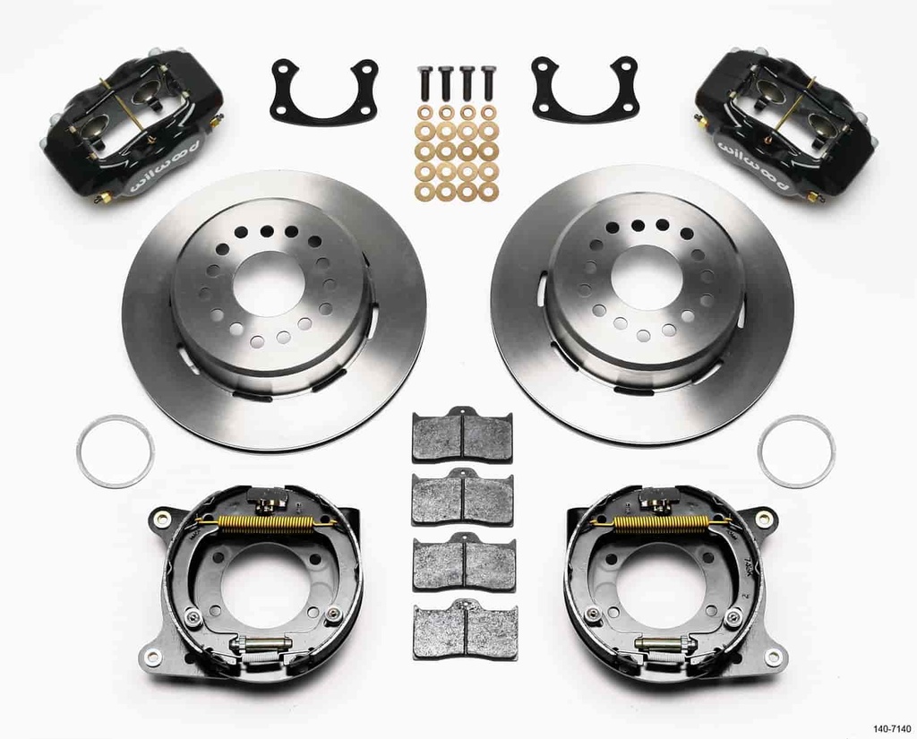 Wilwood 140-7140: Forged Dynalite Rear Parking Brake Kit Big Ford New Style
