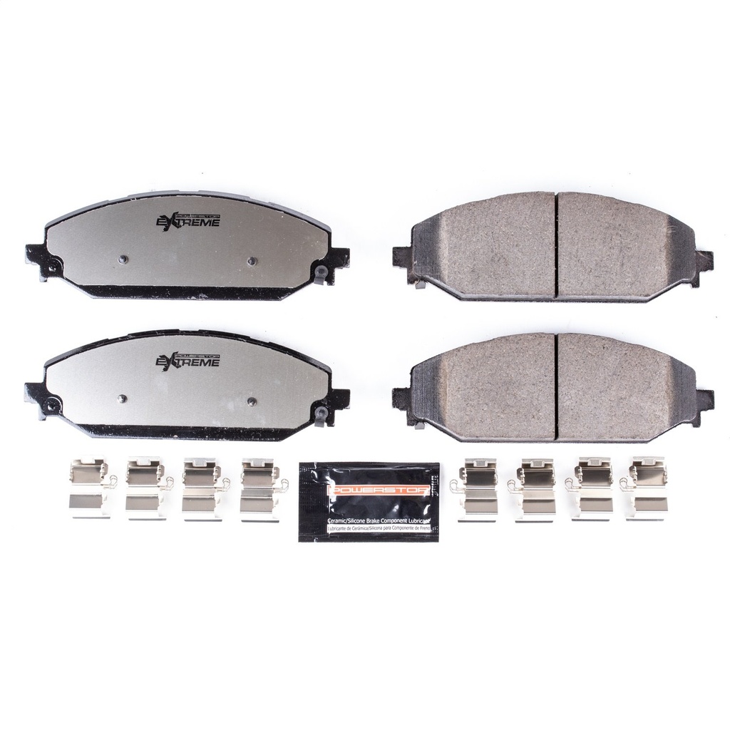 Power Stop Z36-2179: Z36-2179 Z36 Truck & Tow Front Carbon-Fiber Ceramic Brake Pads for Select Ram 1500/Jeep
