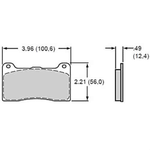 Wilwood 150-9136K: BP-10 Smart Pads Brake Pads Calipers: Wilwood DL w/ bridgebolt, DynaPro M-W, Strange