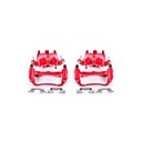 Power Stop S3122A: Performance Front Brake Calipers Powder Coated Red Pair
