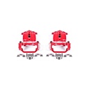 Power Stop S4726: Performance Rear Brake Calipers Powder Coated Red Pair