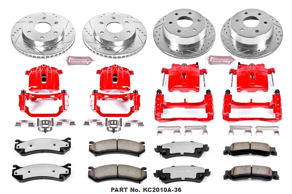 Power Stop KC2010A-36: Truck and Tow Z36 Front/Rear Brake Pad, Rotor and Caliper Kit