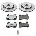 Power Stop K7007-26: Street Warrior Brake Upgrade Kit Cross-Drilled and Slotted Rotors Z26 Extreme Street Performance Brake Pads Complete Front Kit
