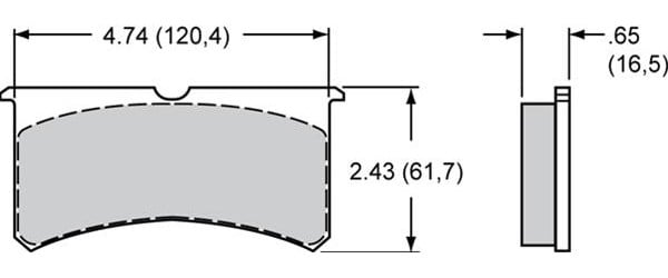 Wilwood 150-30-7416K: 150-30-7416K Smart Pad BP-30 Brake Pads