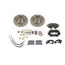 SSBC-USA W120: Front 4-Piston Drum to Disc Brake Conversion Kit At The Wheels Only
