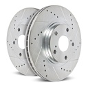 Power Stop AR8400XPR: Evolution Drilled and Slotted Front Brake Rotors Fits Select 1971-1991 Chevy, GMC, Jeep Models [Pair]