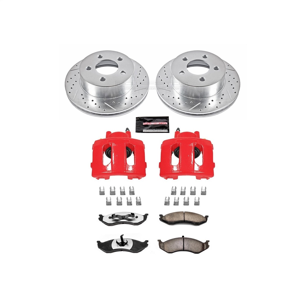Power Stop KC2152-36: Truck and Tow Z36 Front Brake Pad, Rotor and Caliper Kit