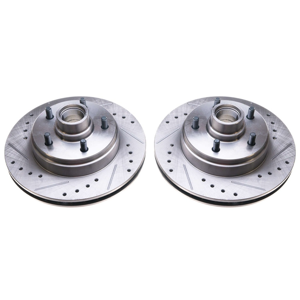 Power Stop AR8212XPR: Drilled and Slotted Brake Rotors Fits Select 1977-1993 Chevrolet, GMC, Cadillac, Buick, Oldsmobile, Pontiac Models