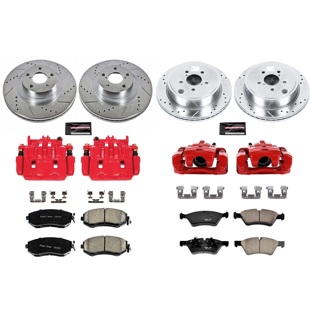 PowerStop Z23 Evolution Sport Brake Upgrade Kits with Calipers for 2017-2020 86, 2013-2020 BRZ, 2013-2016 FR-S - KC6164 