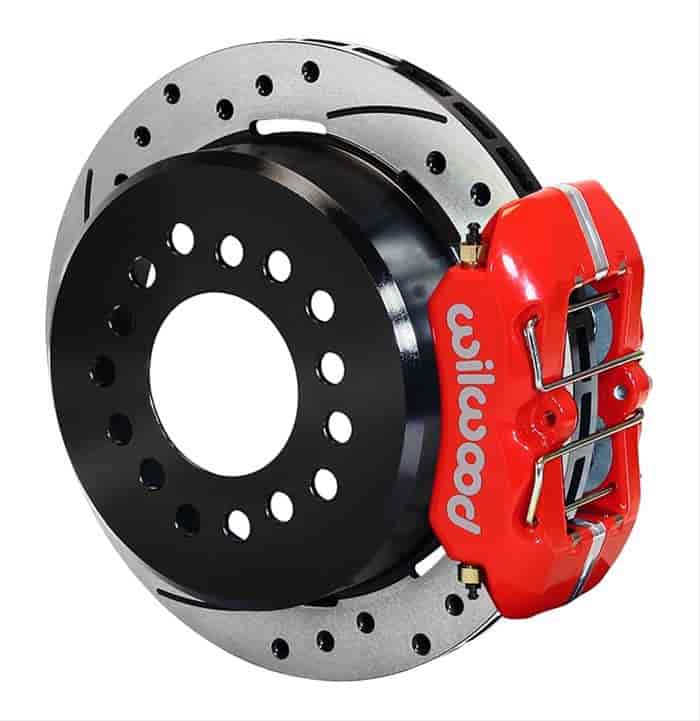 Wilwood 140-11397-DR: Dynapro Low-Profile Rear Parking Brake Kit Rear End Axle: Olds/Pontiac Flange