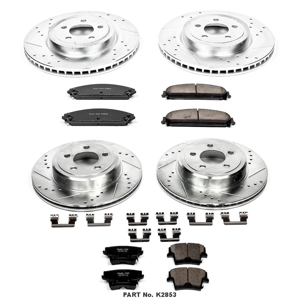 Power Stop K2853: High Performance Brake Pads & Rotor Kit