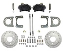 Leed Brakes BRC6001X: BRC6001X Brake Conversion Kit, Rear Disc Brake Kit w/Drilled Rotors & Black Powder Coated Calipers
