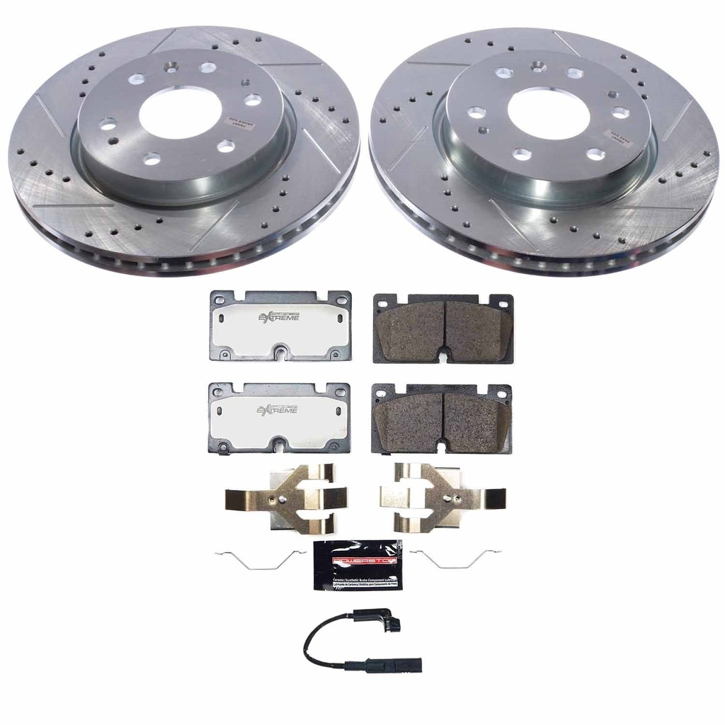 Power Stop K9200-36: K9200-36 Z36 Truck & SUV Carbon-Fiber Ceramic Brake Pad & Drilled & Slotted Rotor Kit
