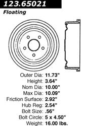Centric C-Tek Standard Brake Drums