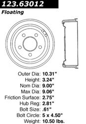 Centric C-Tek Standard Brake Drums