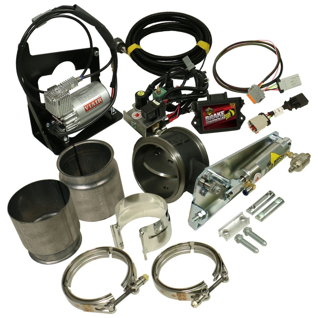 BD Diesel 1027344: 1027344 Cummins 6.7L Exhaust Brake Remote Air 4.0in Dodge 2007.5-2017 w/Non-VGT Turbo